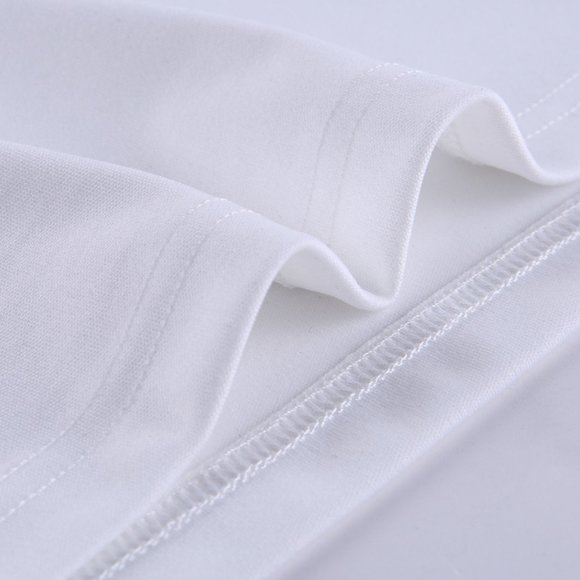 One Shoulder Black & White Blouse with Black Polka Dots - Picture 5 of 8